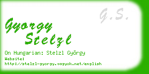 gyorgy stelzl business card